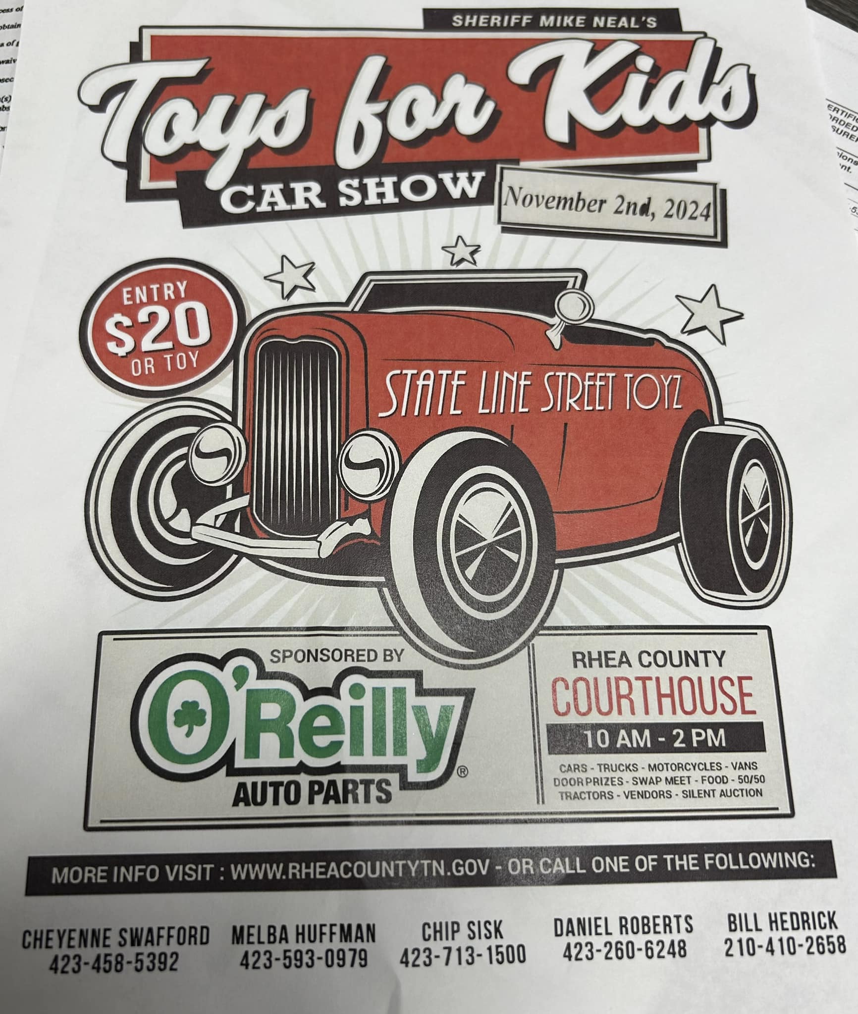 Annual Toys for Kids Car Show November 2, 2024